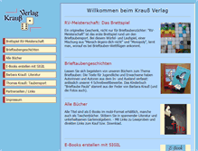 Tablet Screenshot of kraussverlag.de